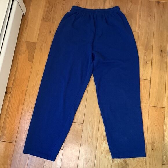 Y2K Fruit Of the Loom high rise Retro Navy Sweatpants & Denim Pocket size Med - Picture 8 of 15